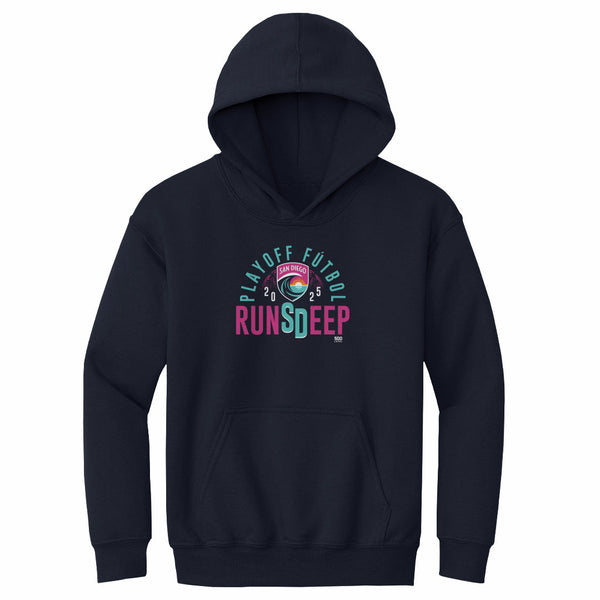 Youth San Diego Wave FC 2025 Runs Deep Playoffs Hoodie