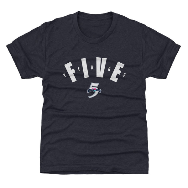 Youth San Diego Wave FC Five Year Anniversary Short Sleeve Tee