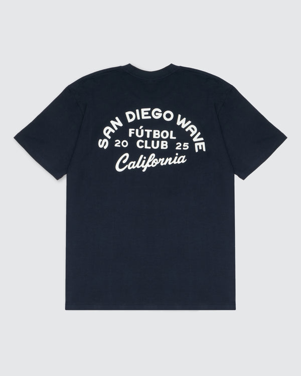 Unisex San Diego Wave FC x Huega House Navy Short Sleeve Tee