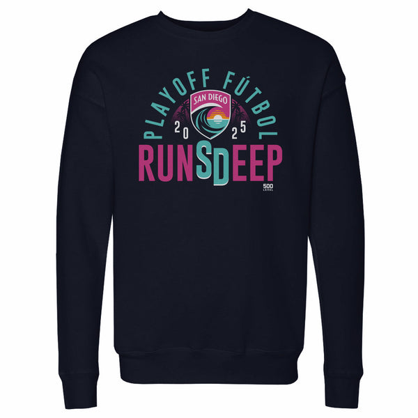 Unisex San Diego Wave FC 2025 Runs Deep Playoffs Crew Neck