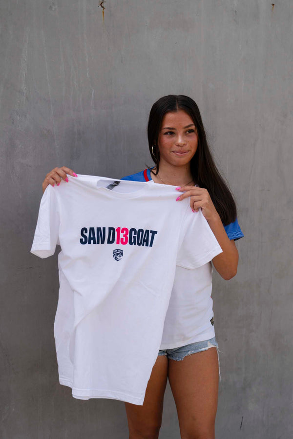 Youth San Diego Wave FC San D13goat Short Sleeve Tee