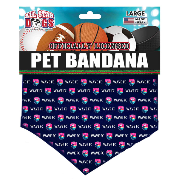 San Diego Wave FC Sublimated Repeat Dog Bandana