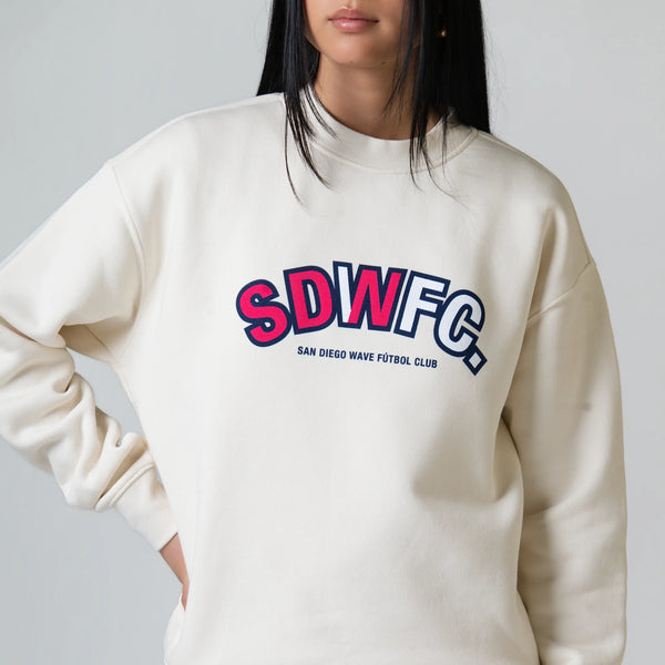 Unisex San Diego Wave FC x SDN Ecru Crew Neck