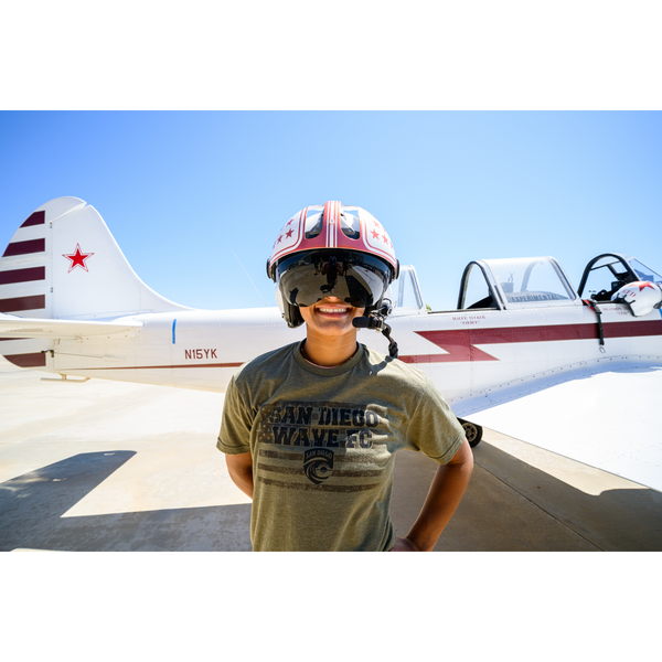 Unisex San Diego Wave FC Military Appreciation Tonal Flag Short Sleeve Tee