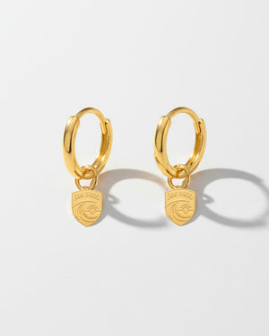 San Diego Wave FC Logo Charm Hoop Earring