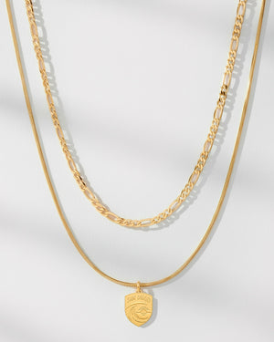 San Diego Wave FC Double Chain and Logo Necklace