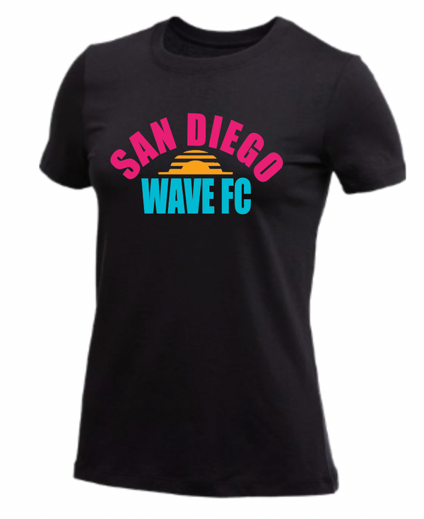 Women's Nike San Diego Wave FC Sun Core Cotton Short Sleeve Tee