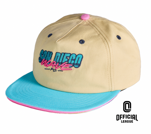 San Diego Wave FC Retro Sunset Unstructured Snapback Hat