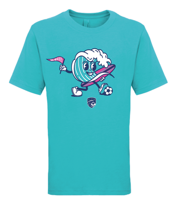 Youth San Diego Wave FC Mascot Short Sleeve Tee