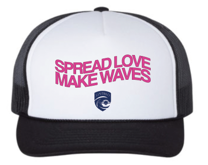 San Diego Wave FC Spread Love Make Waves 2024 Pride Foam Trucker Hat