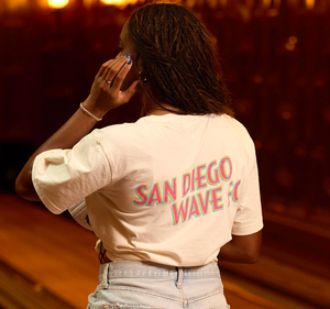Unisex San Diego Wave FC Outline Wordmark Short Sleeve Tee