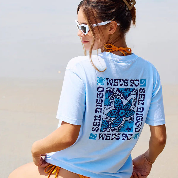 Unisex San Diego Wave FC Locals' Summer Short Sleeve Pocket Tee