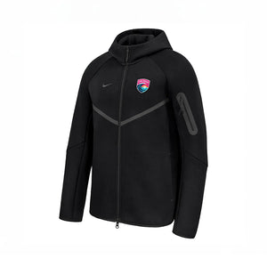 Men's Nike San Diego Wave FC Crest Tech Fleece Full Zip Hoodie