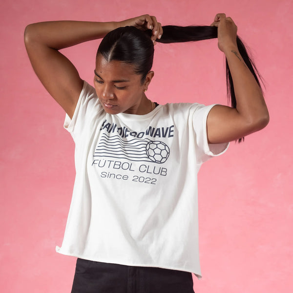 Women's San Diego Wave FC Nomah Alana Cropped Short Sleeve Tee