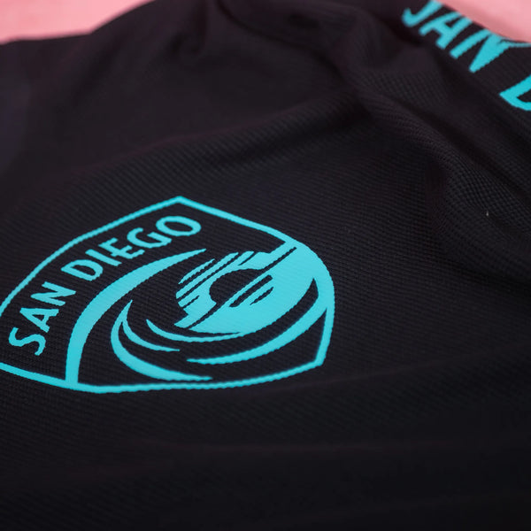 Unisex San Diego Wave FC One Color Crest Ice Thermal Long Sleeve Tee