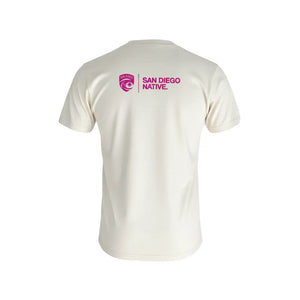Unisex San Diego Wave FC x SDN Ecru Short Sleeve Tee