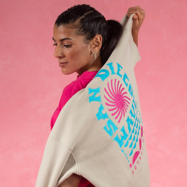 Unisex San Diego Wave FC West Coast Sunburst Relaxed Hoodie