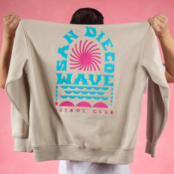 Unisex San Diego Wave FC West Coast Sunburst Relaxed Hoodie