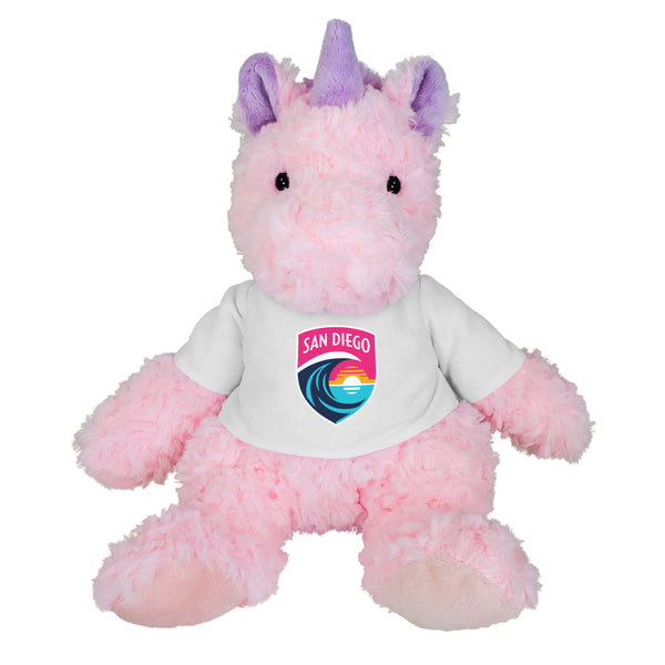San Diego Wave FC Cuddle Buddies Pink Unicorn Plush Toy