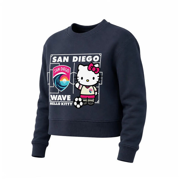 Womens San Diego Wave FC Hello Kitty Hello Pitch Crew Neck