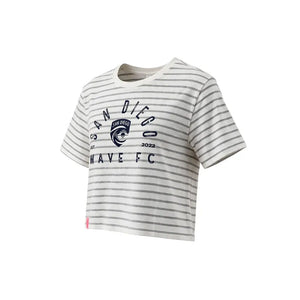 Women's San Diego Wave FC Natalia Striped Short Sleeve Tee