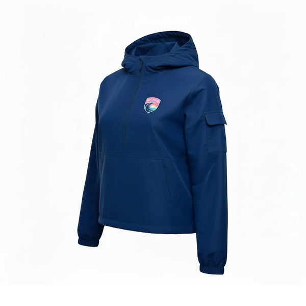 Women's San Diego Wave FC Paige Front Pocket 1/2 Zip Jacket