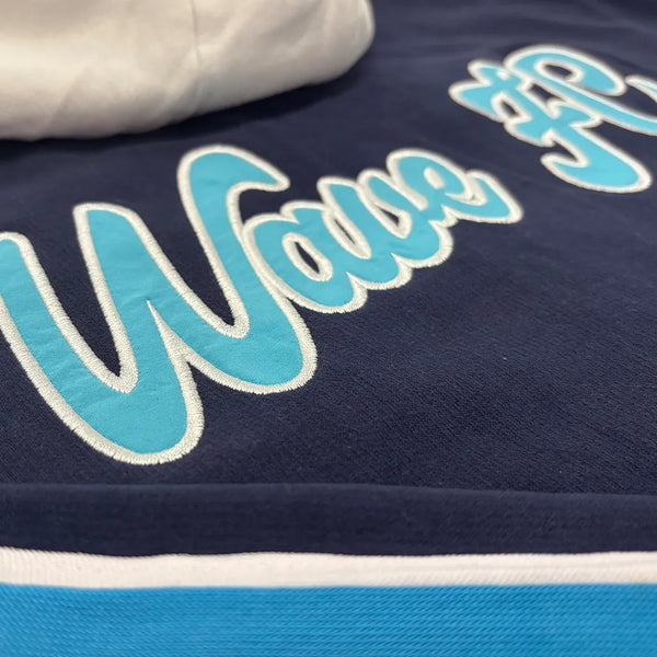 Women's San Diego Wave FC Striped Color Blocked Full Zip Hoodie