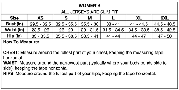 Nike women's jersey size chart Outlet