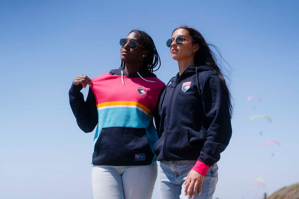 Unisex San Diego Wave FC Sunset Color Block Hoodie