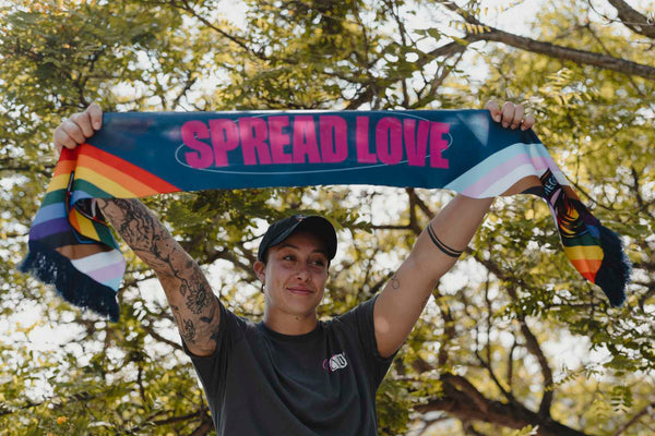 San Diego Wave FC Spread Love Make Waves 2024 Pride Summer Scarf