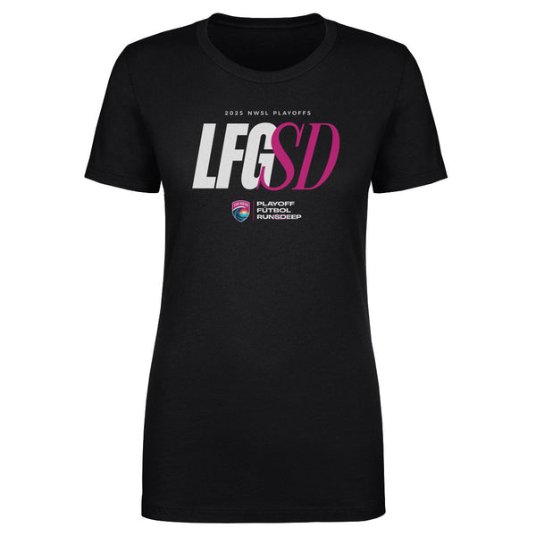 Women's San Diego Wave FC 2025 LFGSD Playoffs Short Sleeve Tee