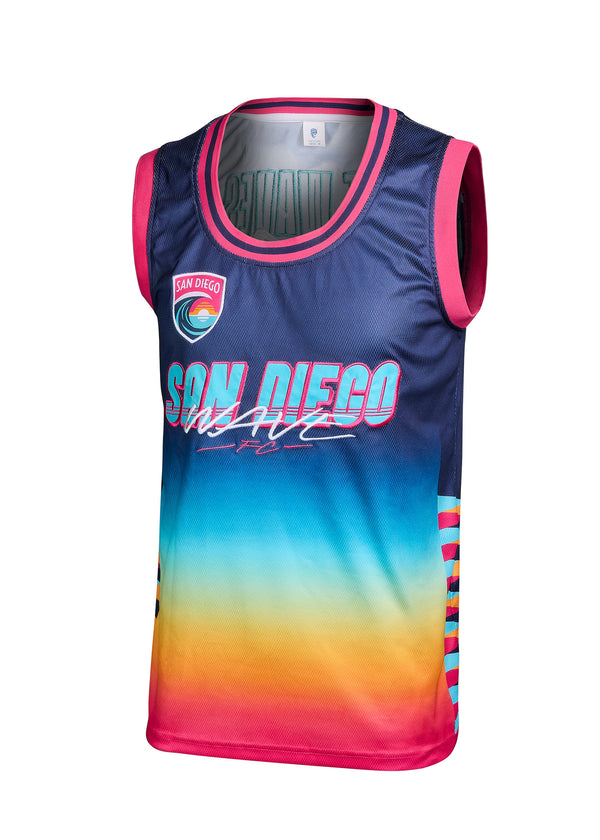 Unisex San Diego Wave FC Retro Sunset Lifestyle Tank Top