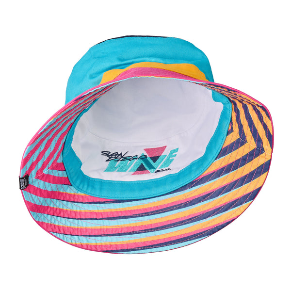 San Diego Wave FC Retro Sunset Reversible Bucket Hat