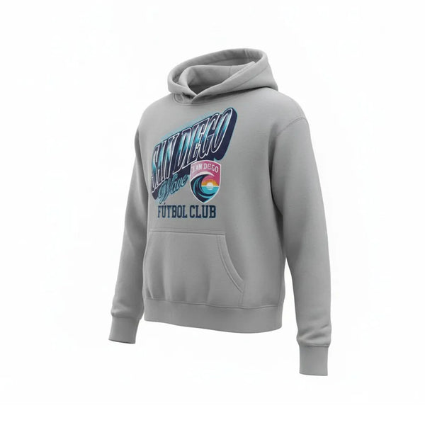 Women's San Diego Wave FC Gradient Block Distressed Relaxed Hoodie
