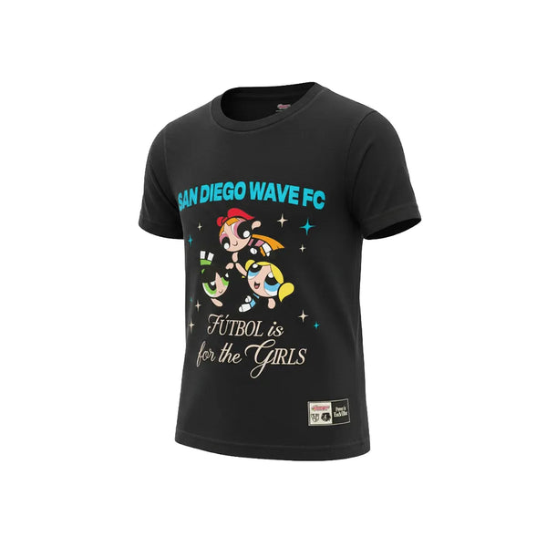 Wave FC x The Powerpuff Girls Fútbol is for the Girls Youth Tee