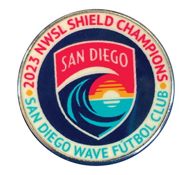 San Diego Wave FC Shield Champions Crest Pin