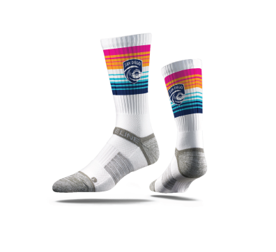 San Diego Wave FC Sunset Stripes Crew Socks