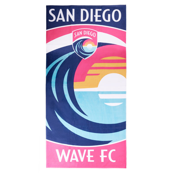 San Diego Wave FC Large Wave Beach Towel