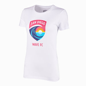 Women's San Diego Wave FC Crest Short Sleeve Tee
