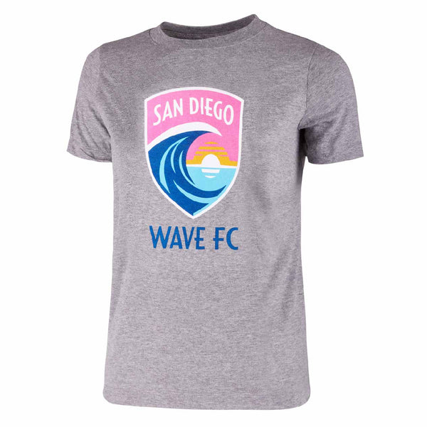 Youth Nike San Diego Wave FC Crest Short Sleeve Tee
