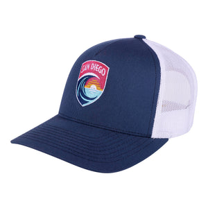 San Diego Wave FC Crest Retro Trucker Hat