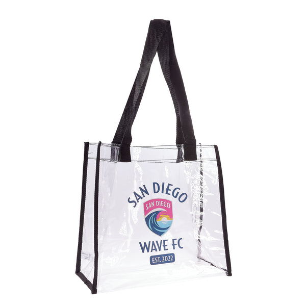 San Diego Wave FC Est. 2022 Logo and Crest Clear Tote