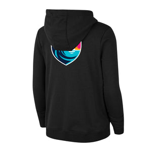 Women's Nike San Diego Wave FC Wordmark Front and Crest Back Varsity Full Zip Hoodie