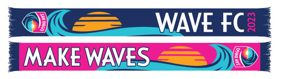 San Diego Wave FC 2023 Wave Patch HD Woven Scarf