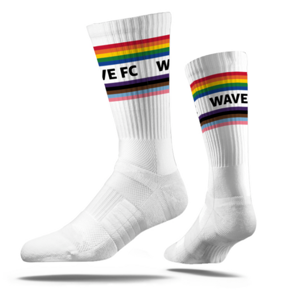 San Diego Wave FC 2023 Pride Knit Crew Socks