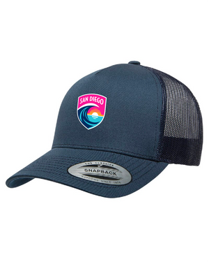 San Diego Wave FC Crest Retro Trucker Hat